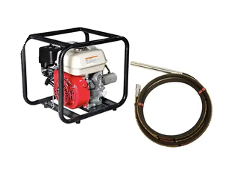 tevel24 petrol concrete poker vibrator for slabs and foundations